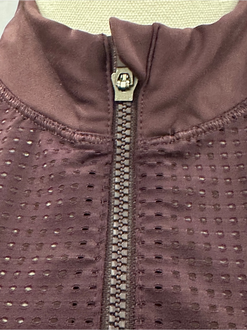 Athleta Plum High-Neck Zip Athletic Tank - Picture 5 of 8